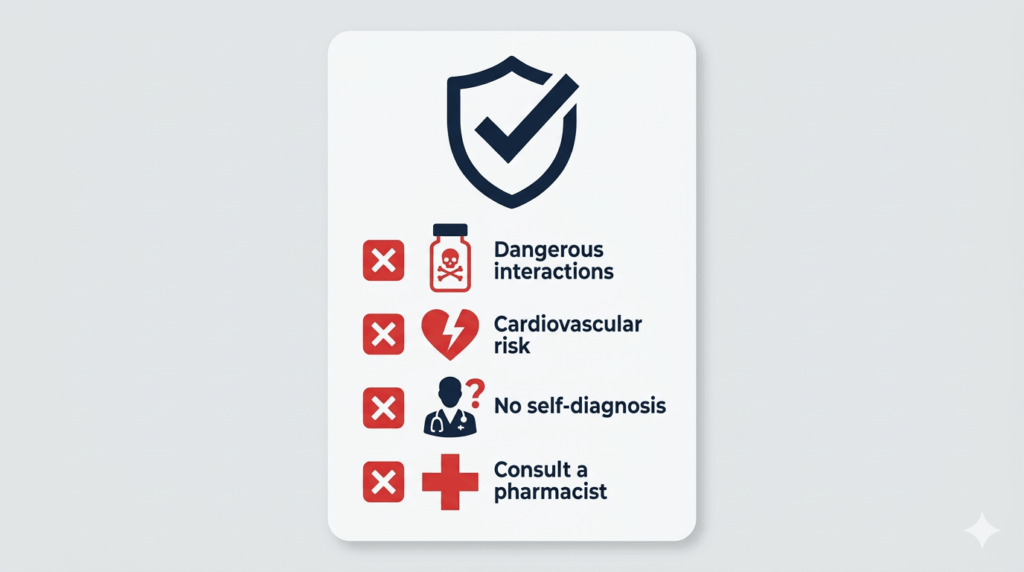 ED supplement safety checklist — drug interactions and red flags